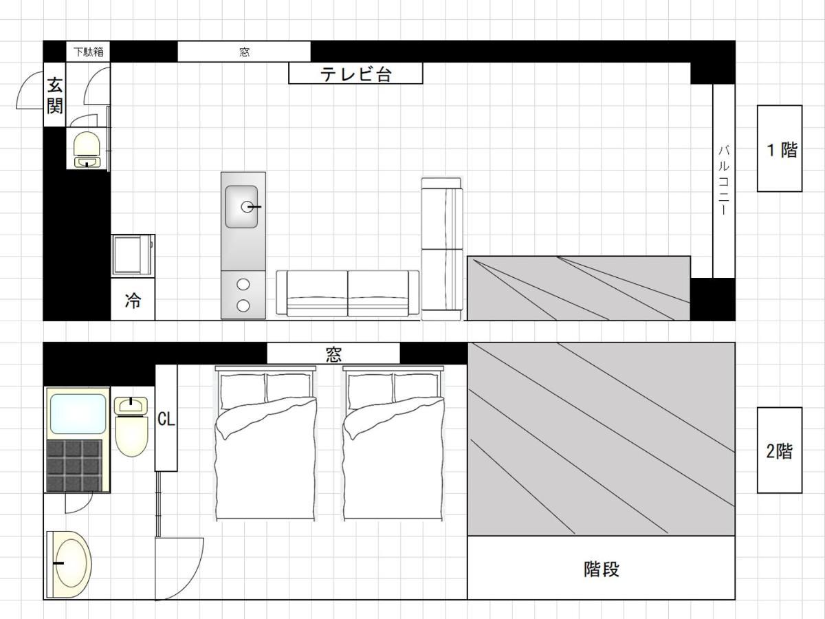 I Cube Kozu Apartment Осака Экстерьер фото